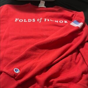 Champion Red Folds of Honor Men's Sweater